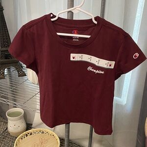 Champion Kids Maroon Short Sleeve Tee
